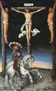 Lucas  Cranach The Crucifixion with the Converted Centurion oil painting picture wholesale